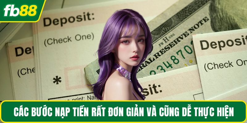 Các bước nạp tiền rất đơn giản và cũng dễ thực hiện