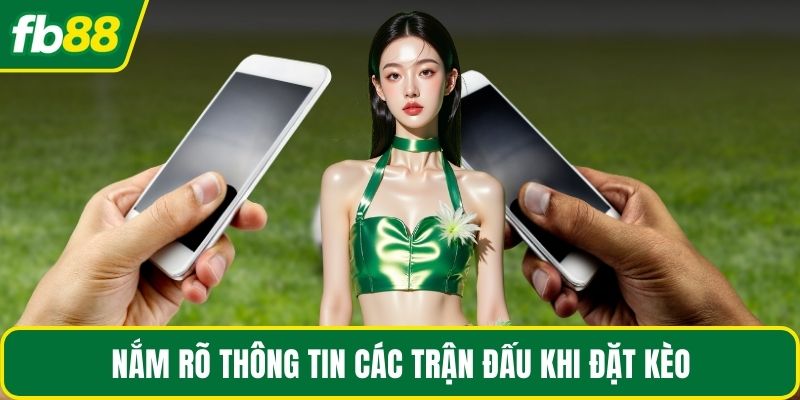 Nắm rõ thông tin các trận đấu khi đặt kèo